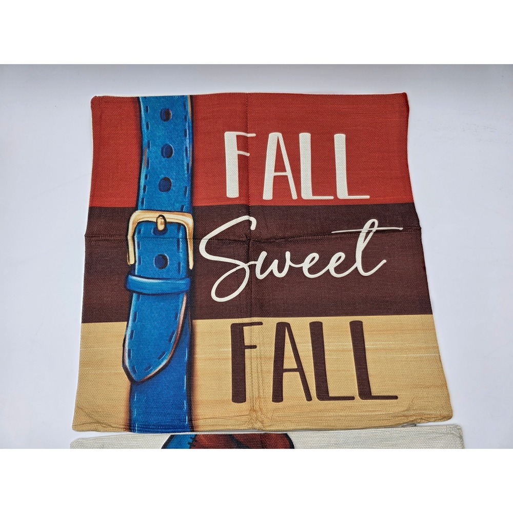 Disney Donald Duck‎ Mickey Mouse Fall Autumn Pillow Covers Set 2 Farmhouse - Picture 10 of 14
